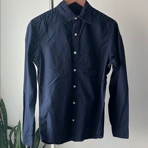 GAP Blue Casual Button Down Shirt with Point Collar